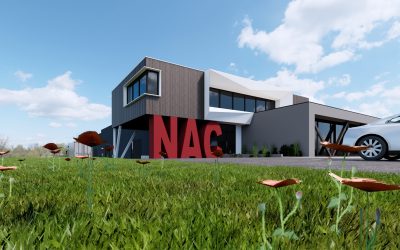 Showroom + hall de stockage