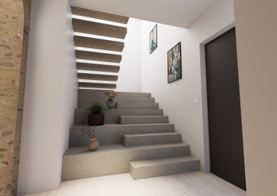 escalier en U
